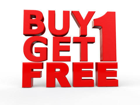 Buy 1 Get 1 Free 