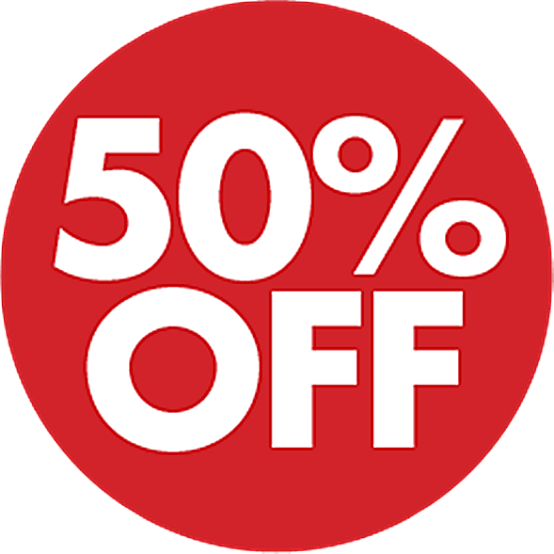 Flat 50% OFF 